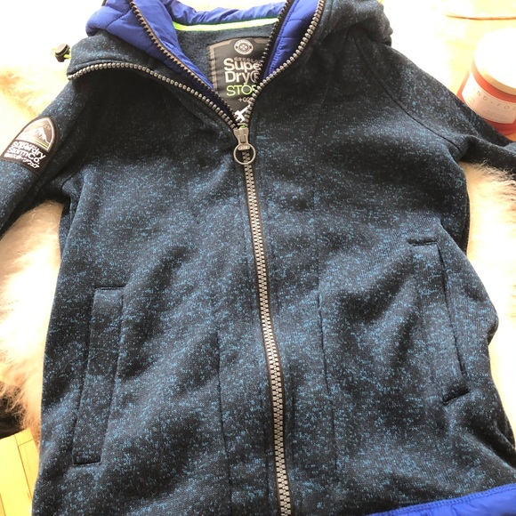 Mint SuperDry Storm hooded jacket in men’s SZ Medium!!! - Picture 2 of 16